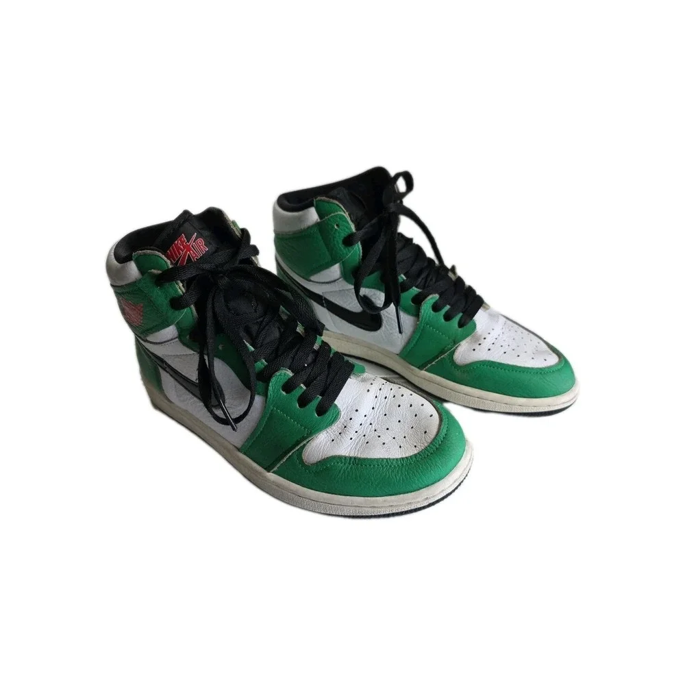 NIKE Air Jordan 1 Retro OG Lucky Women's 9.5 Men's 7.5 Lucky Green/Black/White